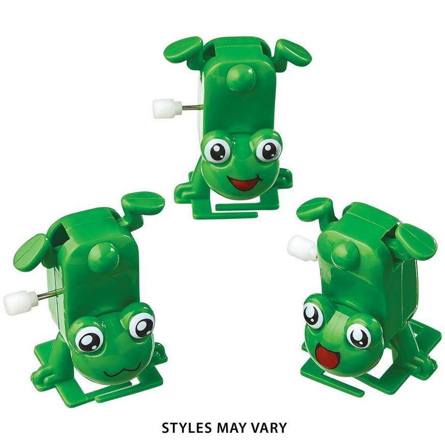 Party City Plastic Wind-Up Frog Toy (3 ct) (green)