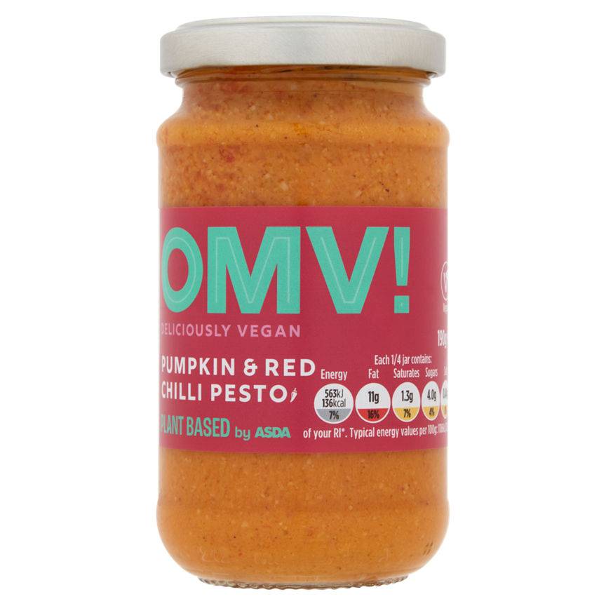 ASDA Plant Based Omv! Pumpkin & Red Chili Pesto (190g)