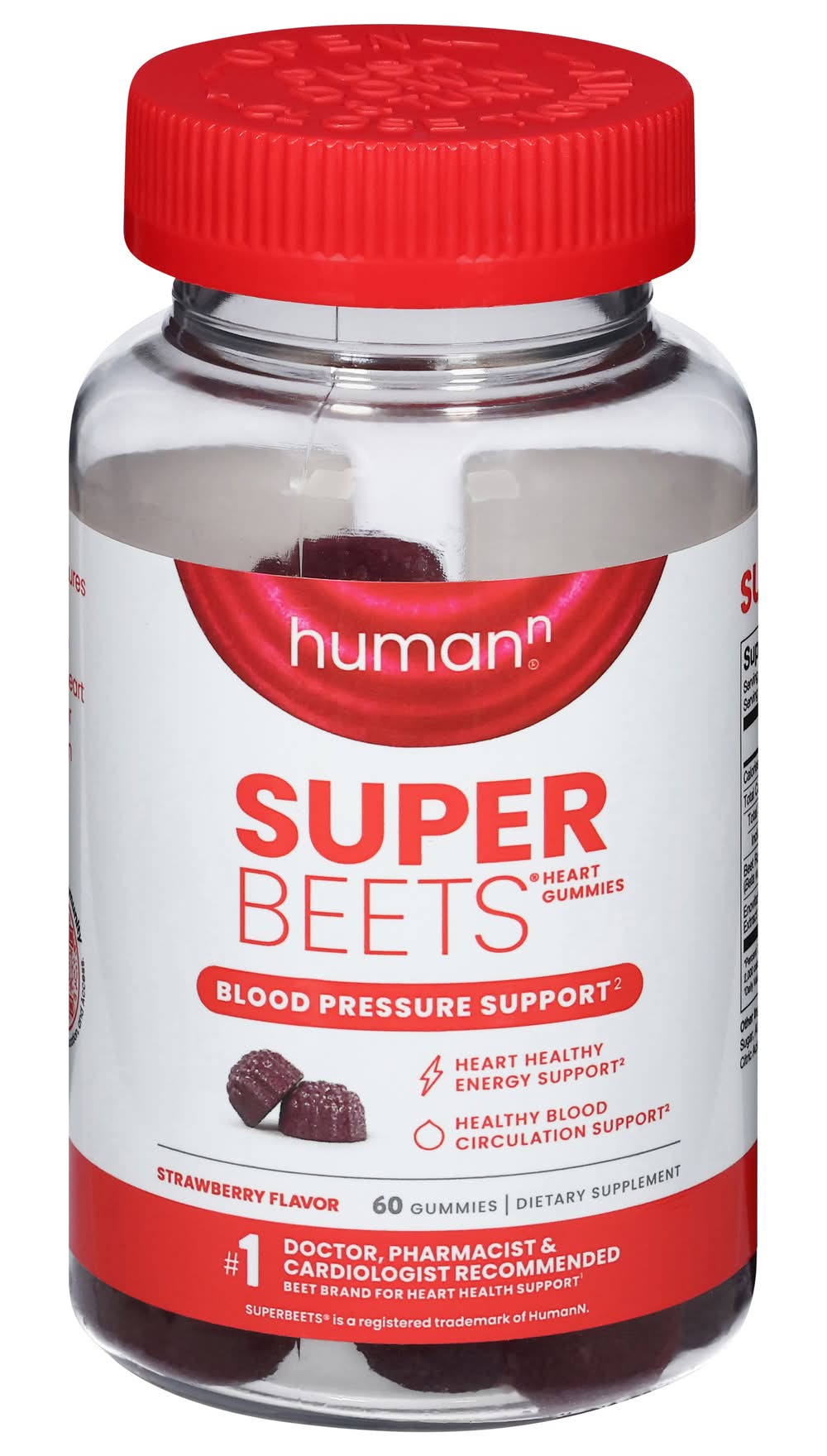 Human N Super Beets Blood Pressure Support Gummies, Strawberry (60 ct)