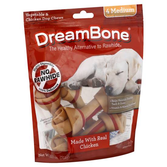 Dreambone Vegetable & Chicken Dog Chews (4 ct)