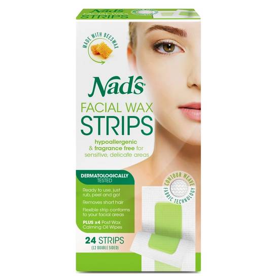 Nads Facial Wax Strips (24 ct)