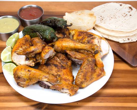 Pollo asado al carbón El Petacón