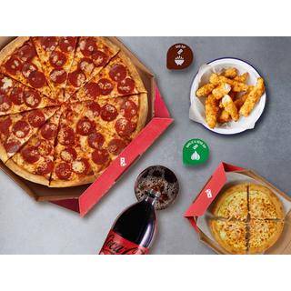 Home Alone Large Deal £21.99. Large pizza, classic side & 500ml drink