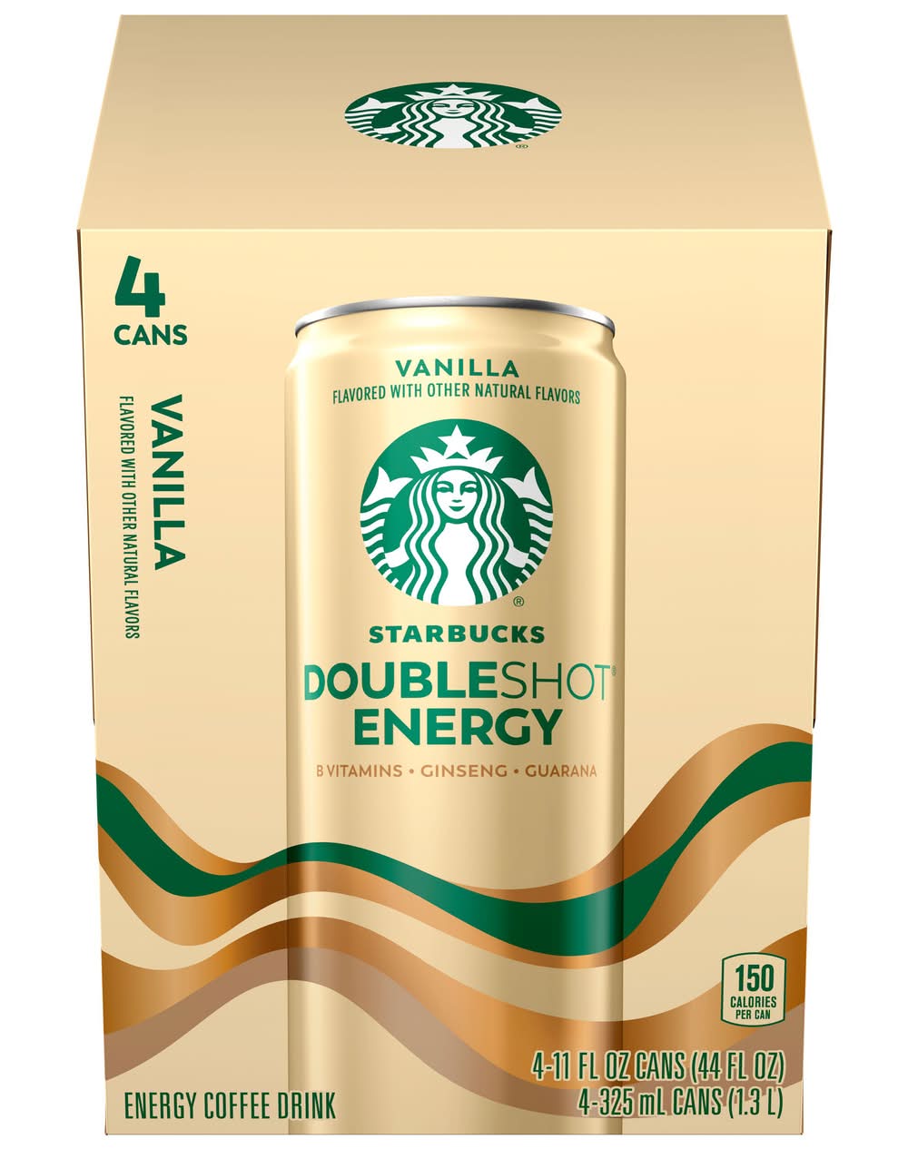 Starbucks Doubleshot Energy Coffee, Vanilla (4 x 11 fl oz)