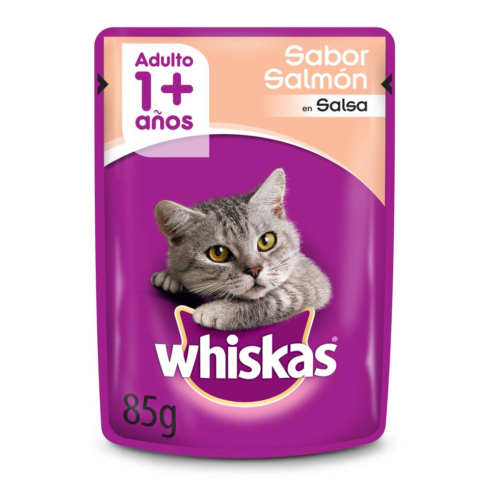 Whiskas · Alimento húmedo adulto - Salmón (85 g)