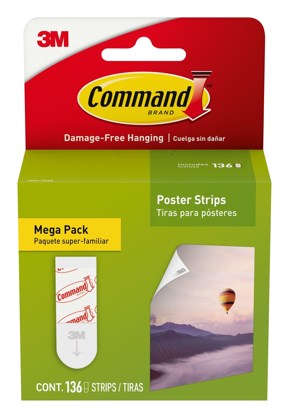 Command Foam Double-sided adhesive strip 136 - Pack