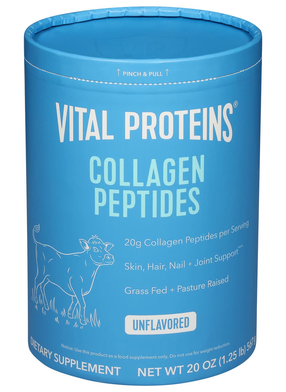 Vital Proteins Unflavored Collagen Peptides Powder (20 oz)