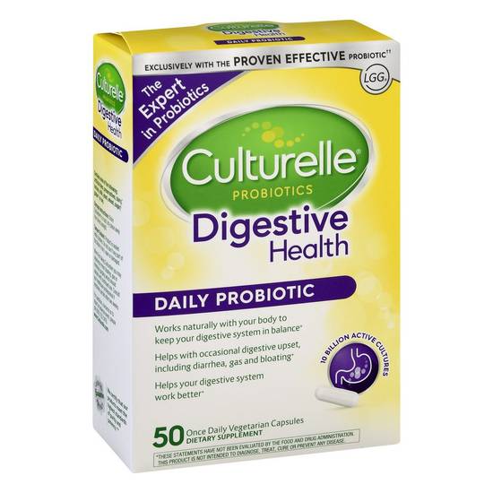 Culturelle Digestive Health Daily Probiotic Supplement (50 vegicaps)