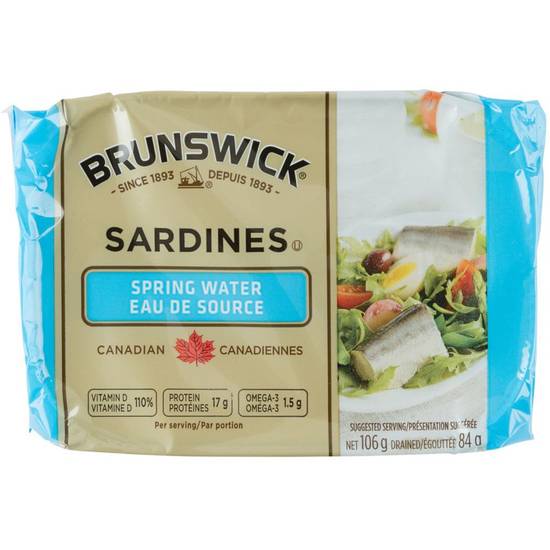 Brunswick Sardines in Spring Water (106 g)