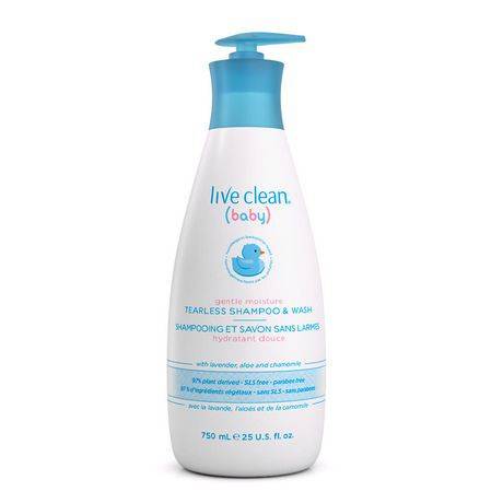 Live Clean Baby Tearless Shampoo & Wash (750 ml)