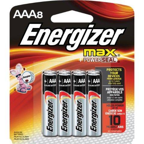 Energizer Max AAA 8 Pack