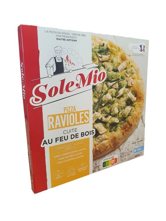 Solemio - Pizza ravioles cuite au feu de bois