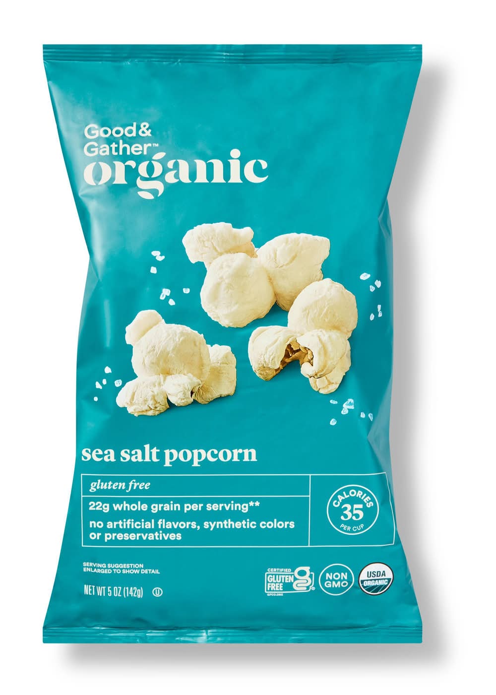 Good & Gather Organic Popcorn, Sea Salt (5 oz)