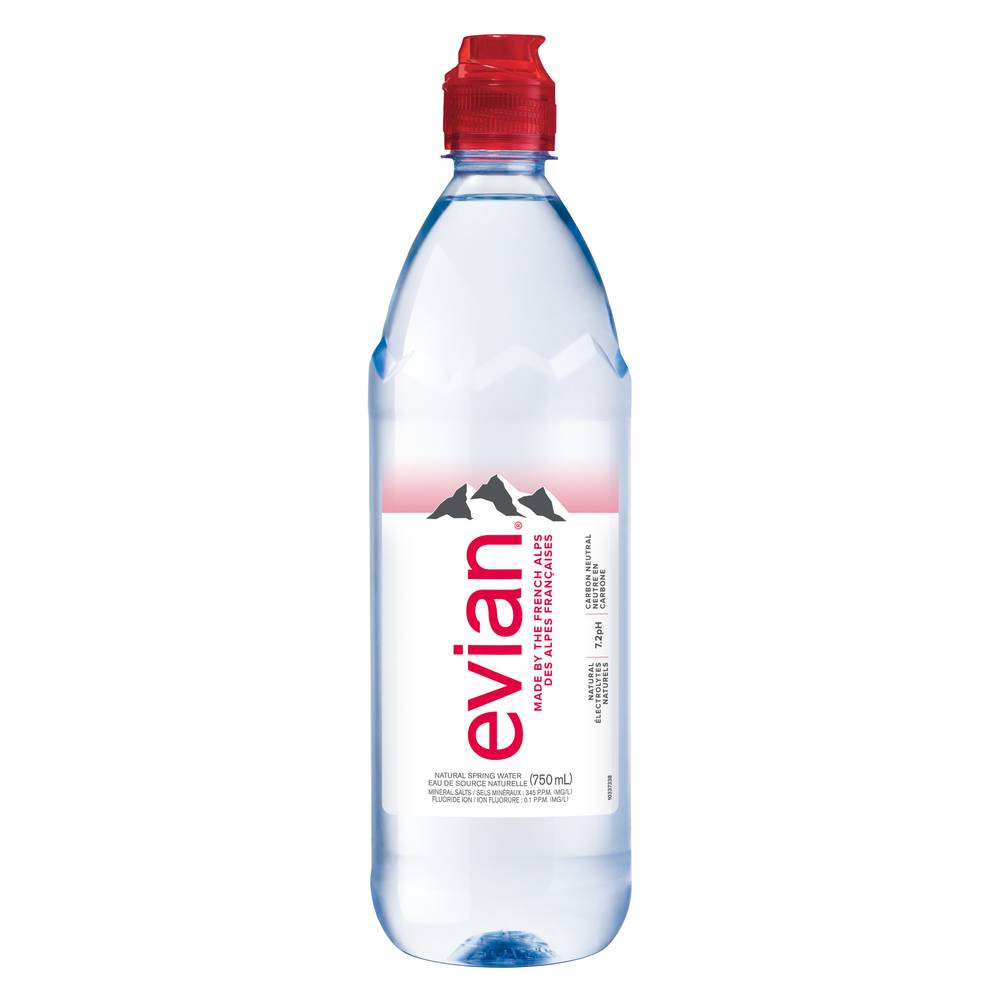 Evian Natural Spring Water (750 ml)