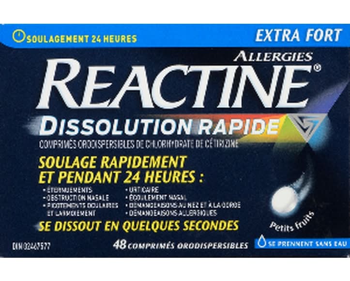 Reactine Extra Strength Cetirizine Hydrochloride Tablets 10 mg (30 g)