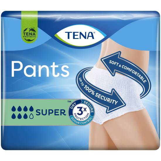 Tena Incontinence Pants Super Large Size 12 pack