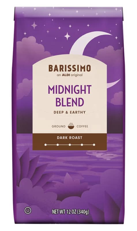 Barissimo Midnight Blend Dark Roast Ground Coffee (12 oz)