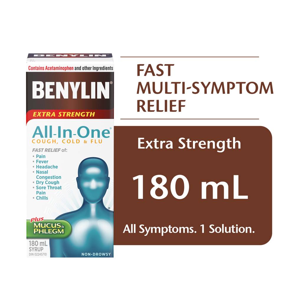 Benylin All-In-One Syrup (180 ml)