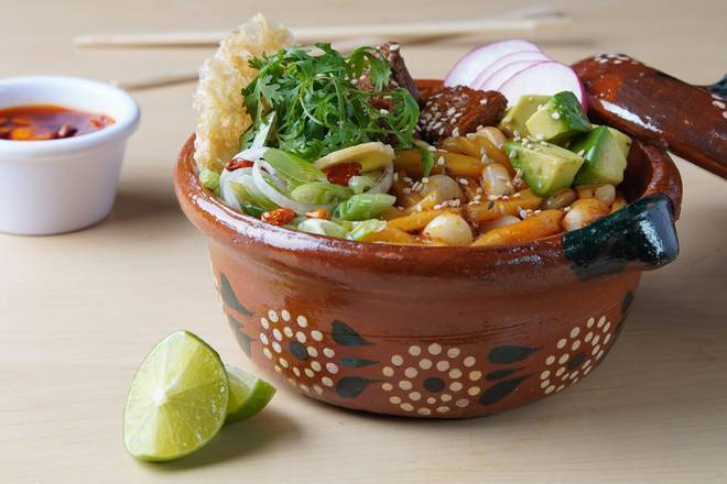 Birria udon pozole