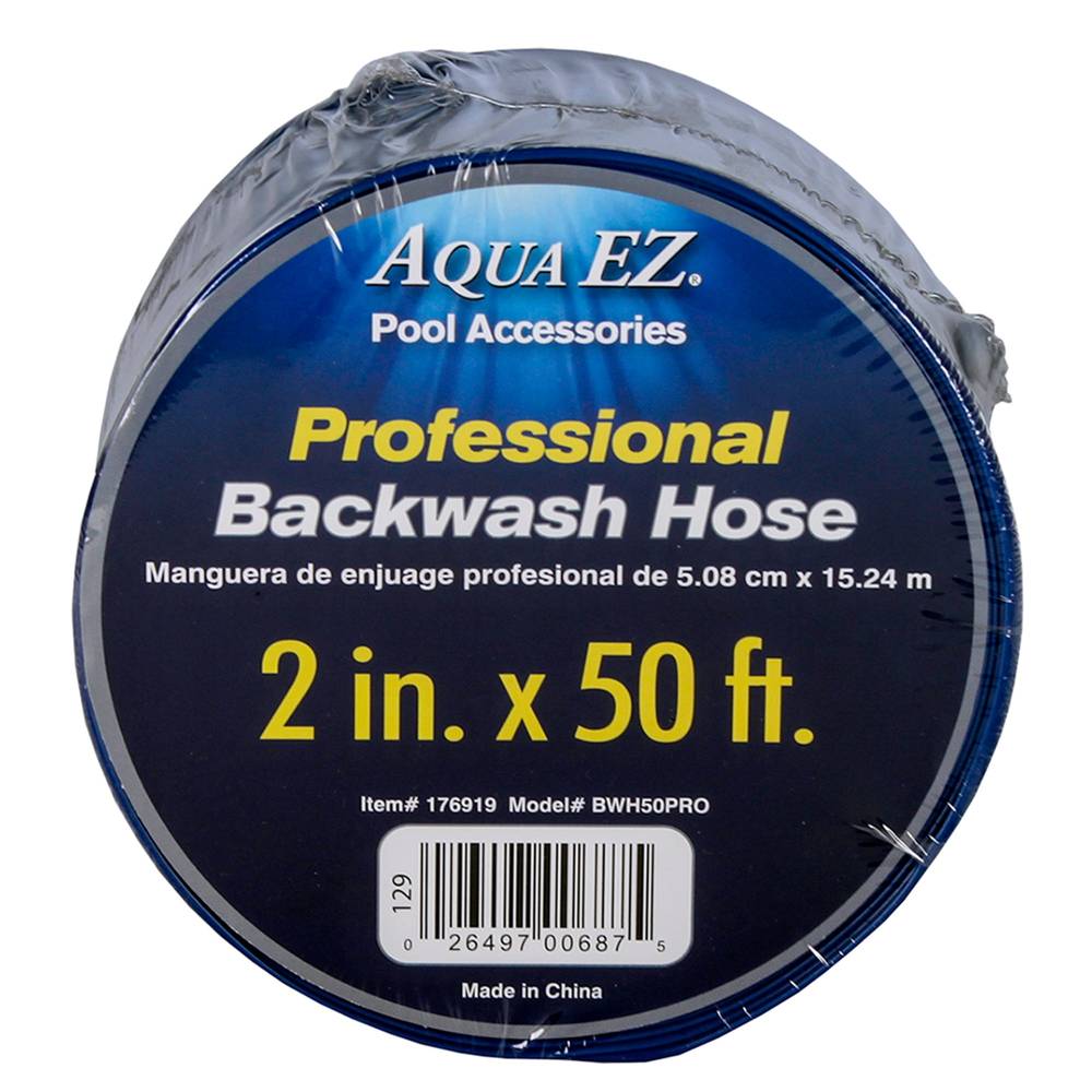 Aqua EZ 2-in x 50-ft Vinyl Backwash Hose | BWH50PRO