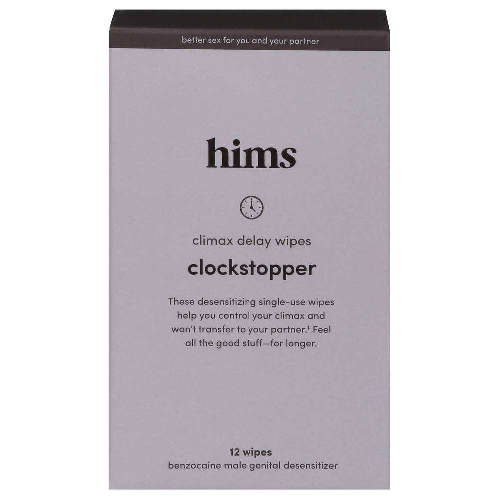 Hims Clockstopper Climax Delay Wipes