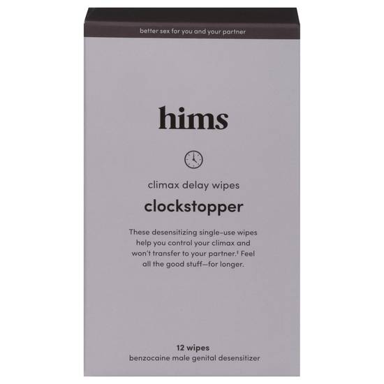 Hims Clockstopper Climax Delay Wipes