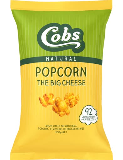 Cobs Natural Popcorn, Cheddar Cheese (100g)