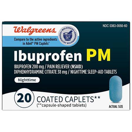 Walgreens Ibuprofen PM Tablets - 20.0 ea