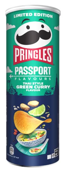 Pringles Thai Style Green Curry, Potato Chips (165g)
