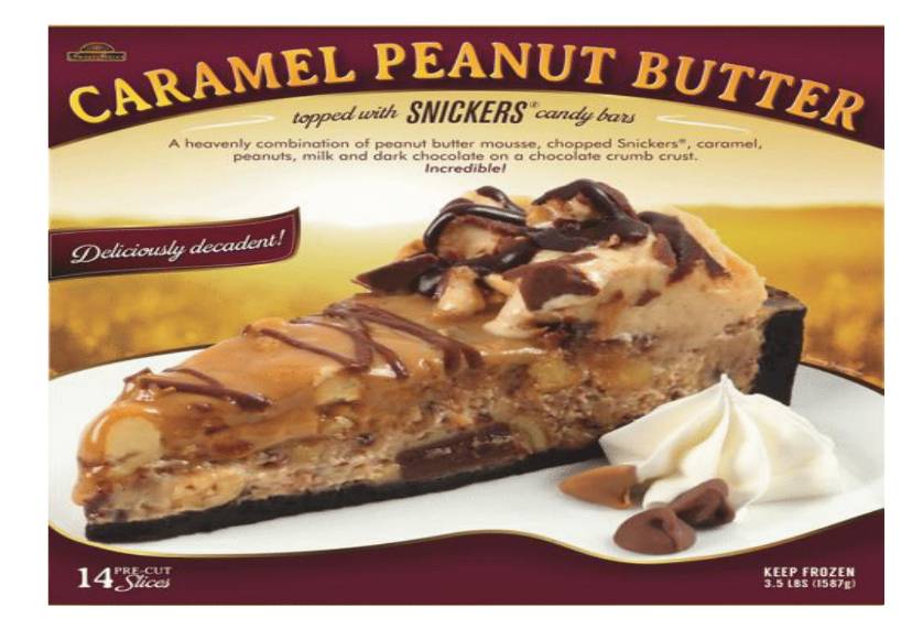 Sweet Sofia - Caramel Peanut Butter w/ Snickers Cake - 14 Slices (4 Units per Case)