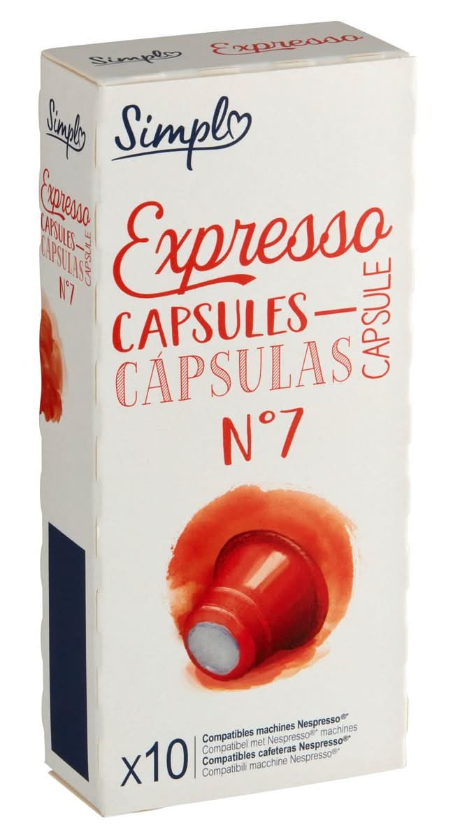 Simpl Expresso Capsules N°7 10 Capsules 50 g
