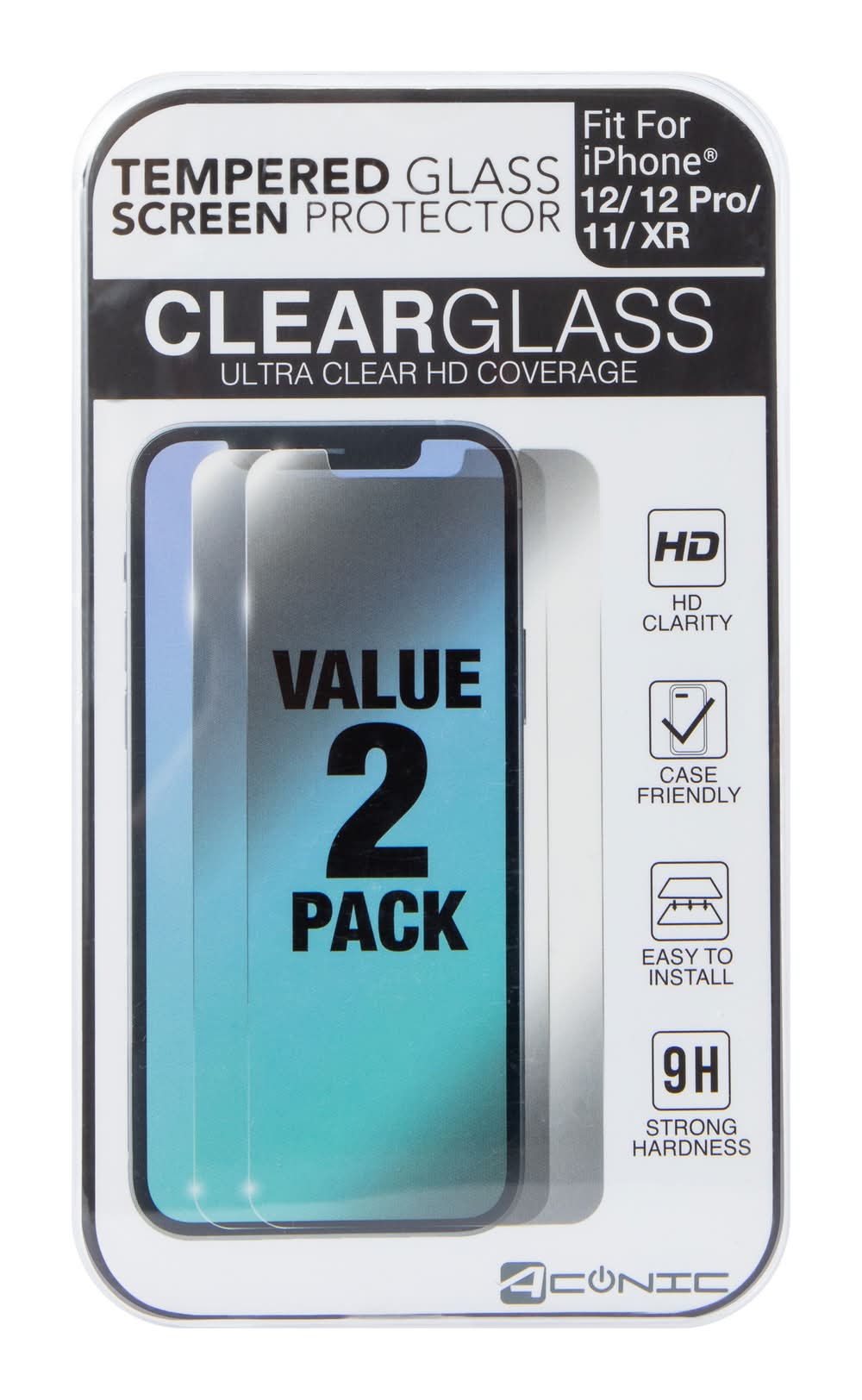 iPhone 12 Pro® Tempered Glass Screen Protector 2-Pack V1