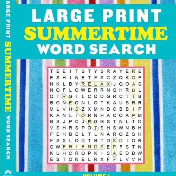 Large Print Summertime Word Search By Editors Of Thunder Bay Press