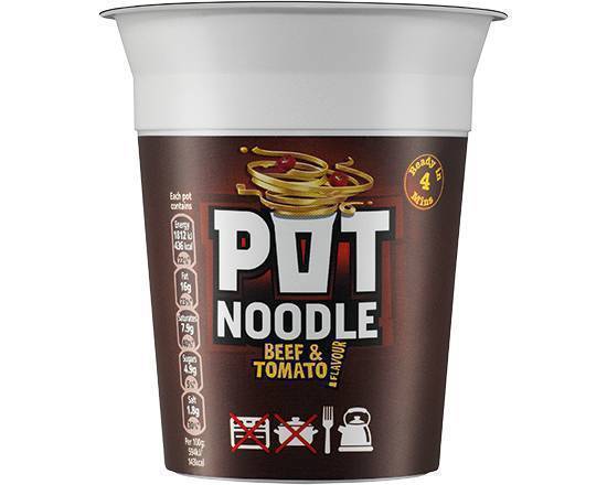 Pot Noodle Beef & Tomato Standard Pot Noodle 90g