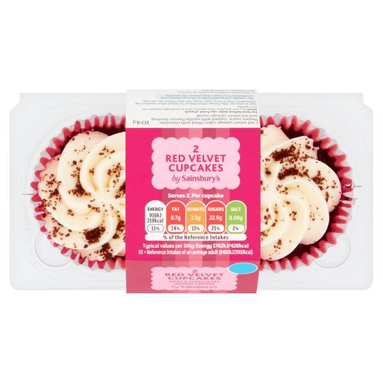 Sainsbury's Red Velvet Cupcakes x2