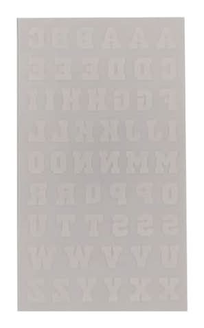 Iron-On White Flocked Athletic Letters By Make Market