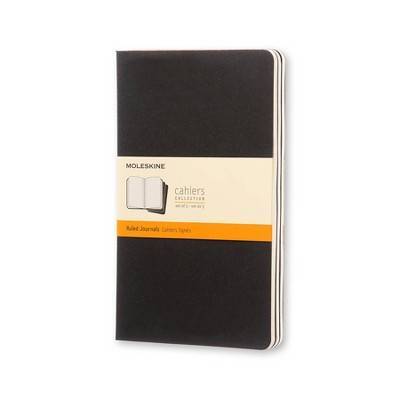 Moleskine Cahier Journals Ruled 80 Pages Black (3 ct)