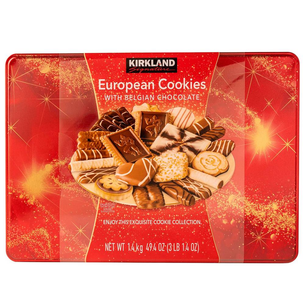 Kirkland Signature European Cookies With Belgian Chocolate, Assortment, 49.4 oz