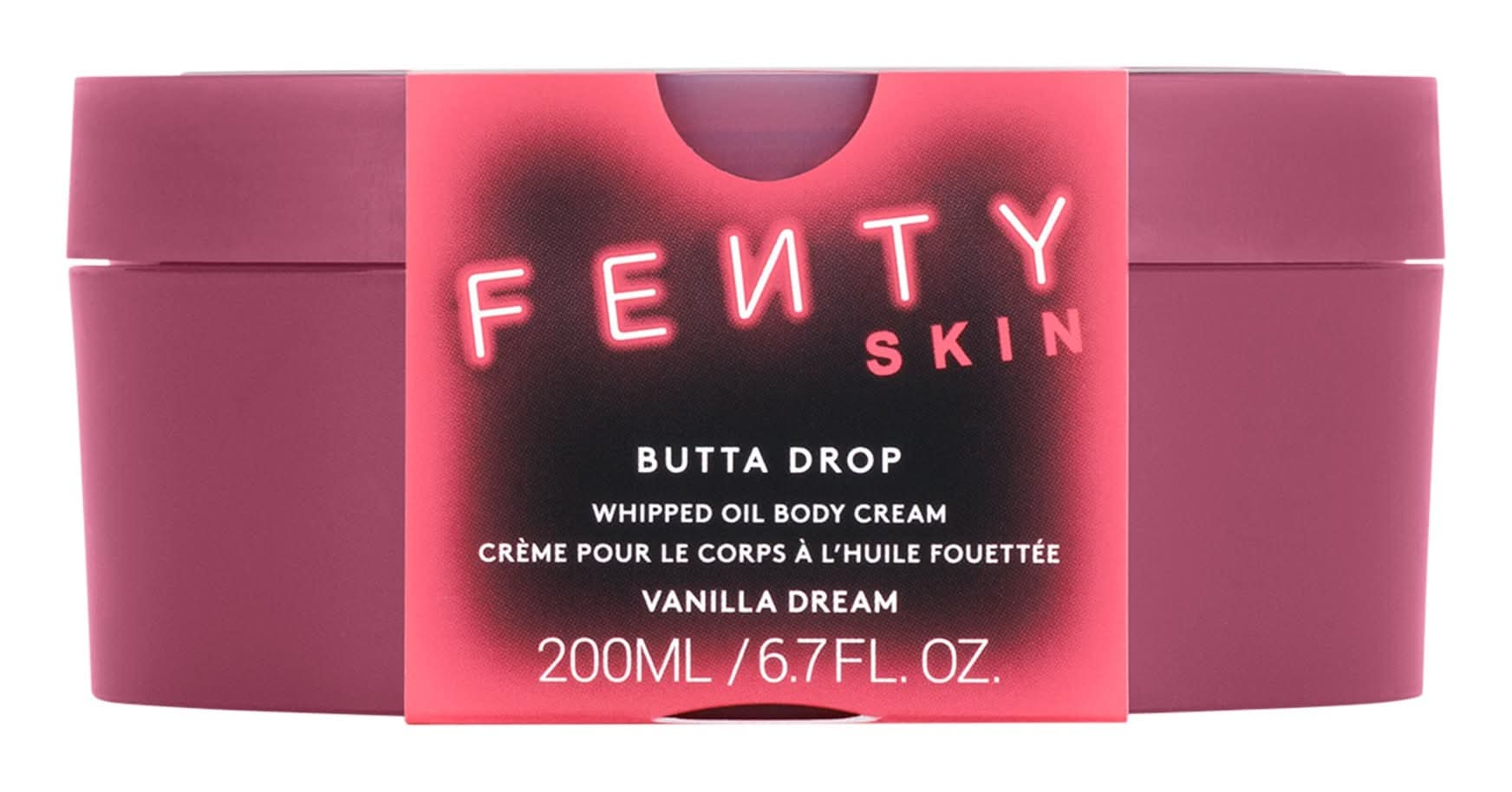 Fenty Beauty By Rihanna Butta Drop Refillable Whipped Oil Body Cream with Tropical Oils + Shea Butter Vanilla Dream