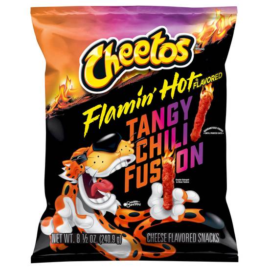 Cheetos Flamin Hot Tangy Chili Fusion Cheese Snack