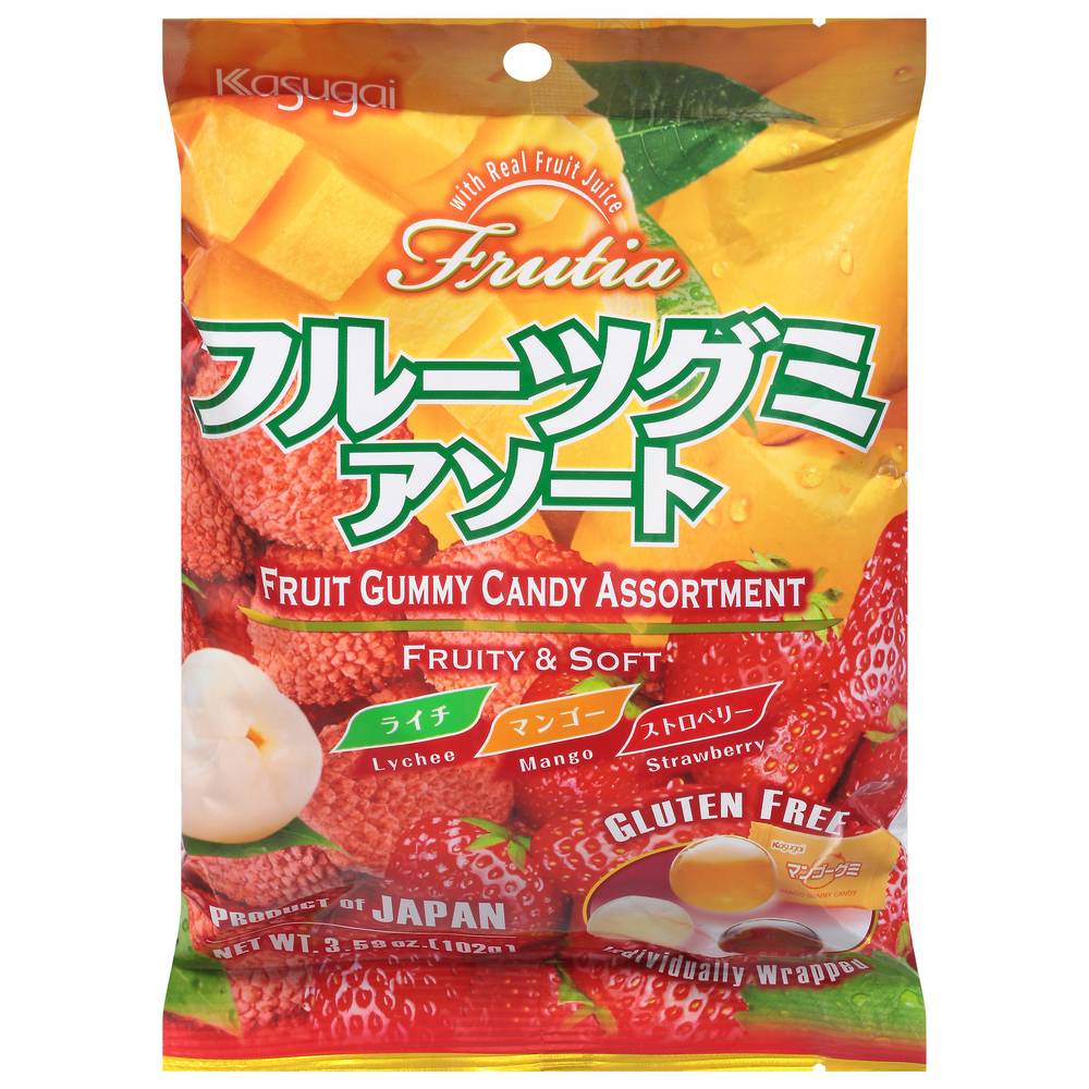 Kasugai Fruit & Soft Gummy Candy Assortment (3.6 oz)