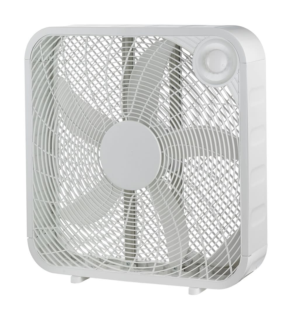 Utilitech 20-in 120 -Volt High Velocity Indoor White Box Fan Fan