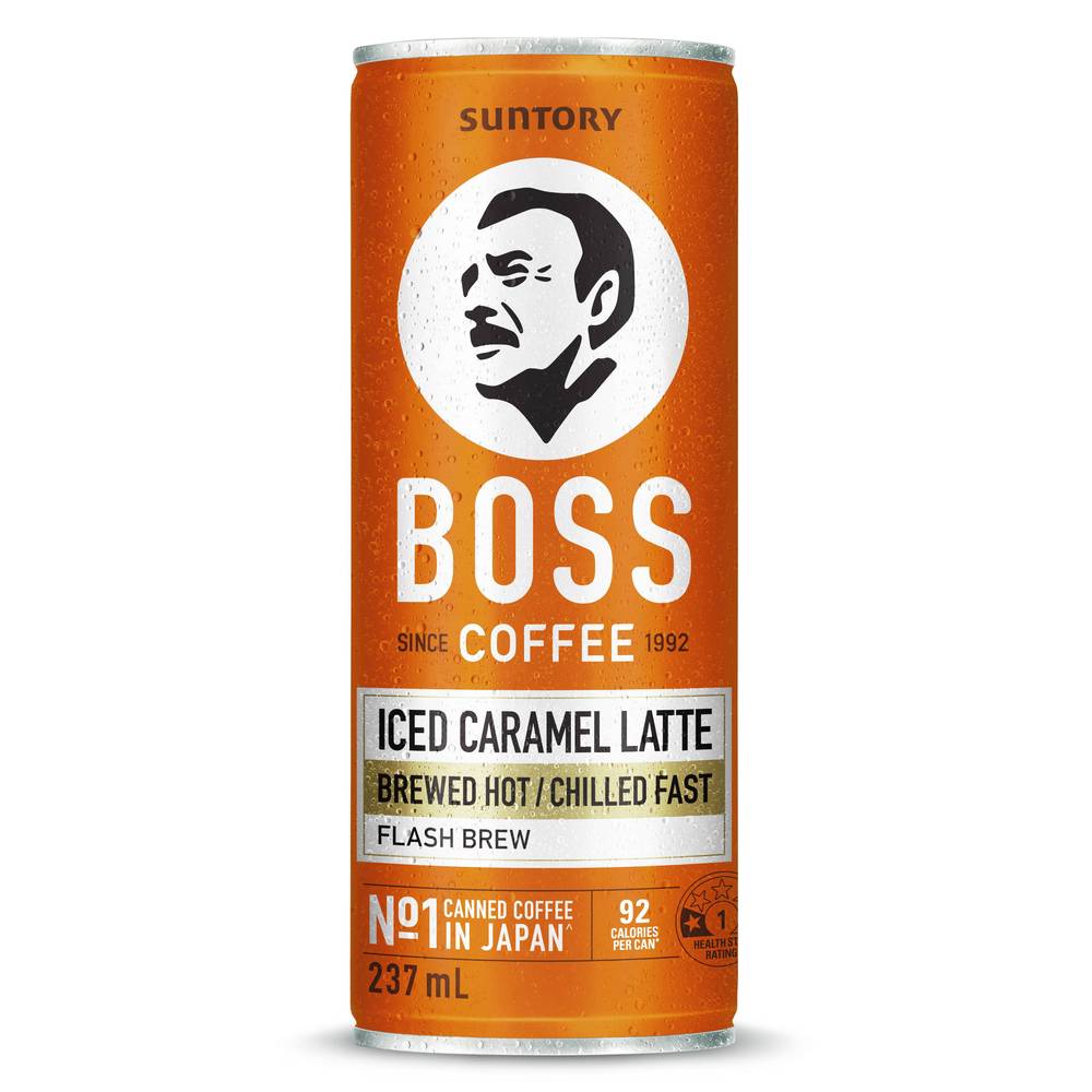 Boss Coffee 237ml Iced Caramel Latte