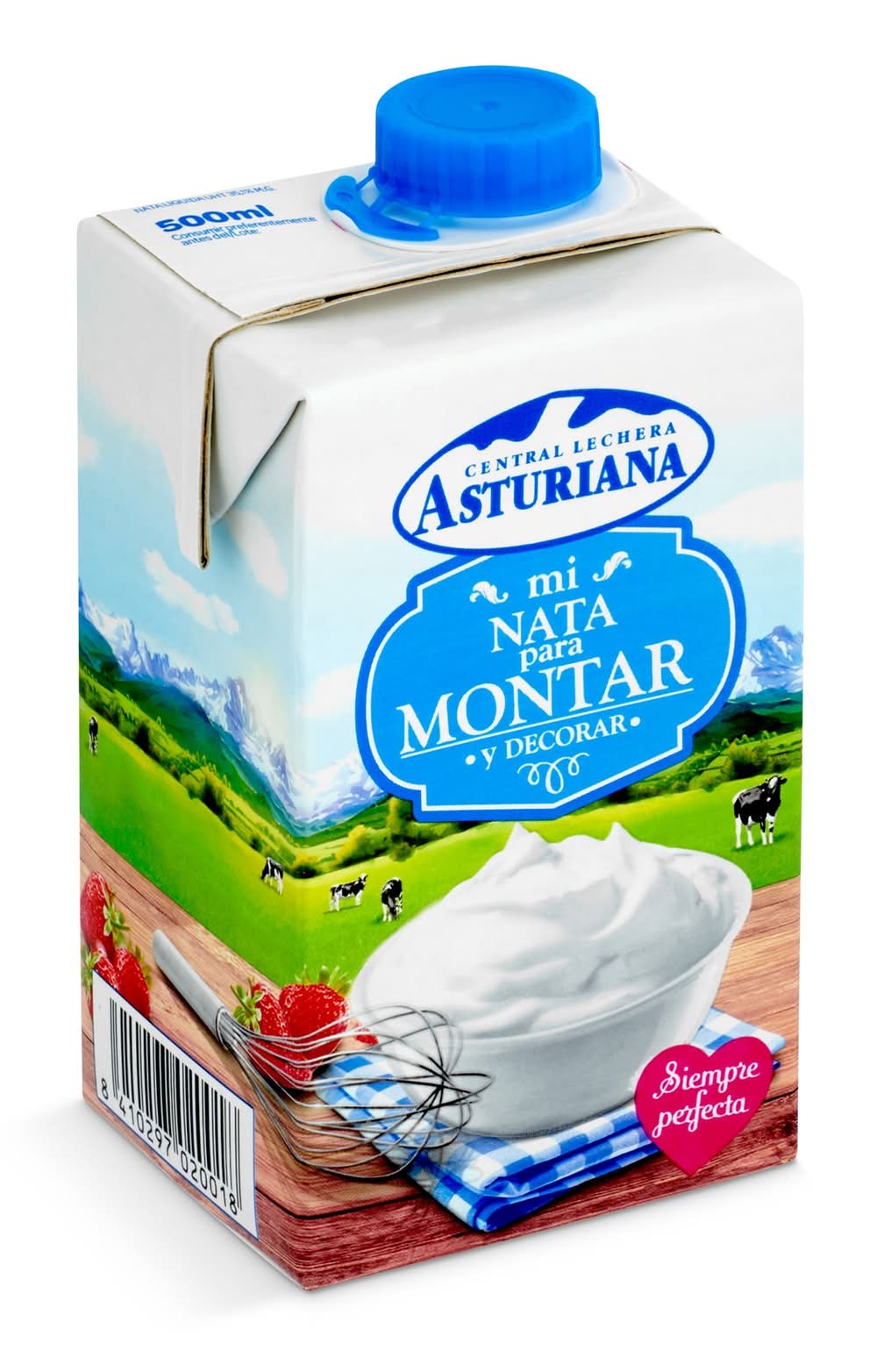 Nata Para Montar Central Lechera Asturiana Brik 500 Ml