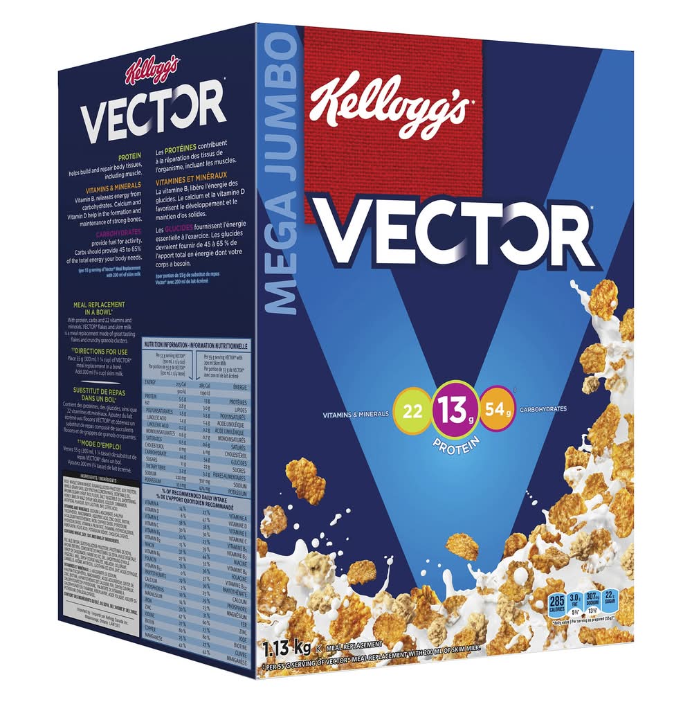 Kellogg’S - Céréales Vector, 1,13 Kg / Kellogg’S Vector Cereal, 1.13 Kg
