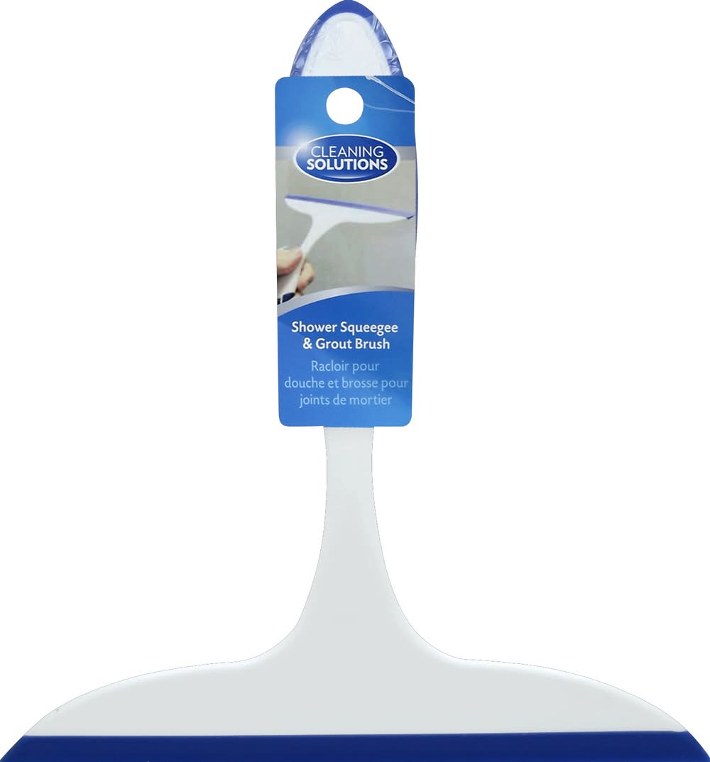 Cleaning Solutions Shower Squeegee and Grout Brush (3.2 oz)
