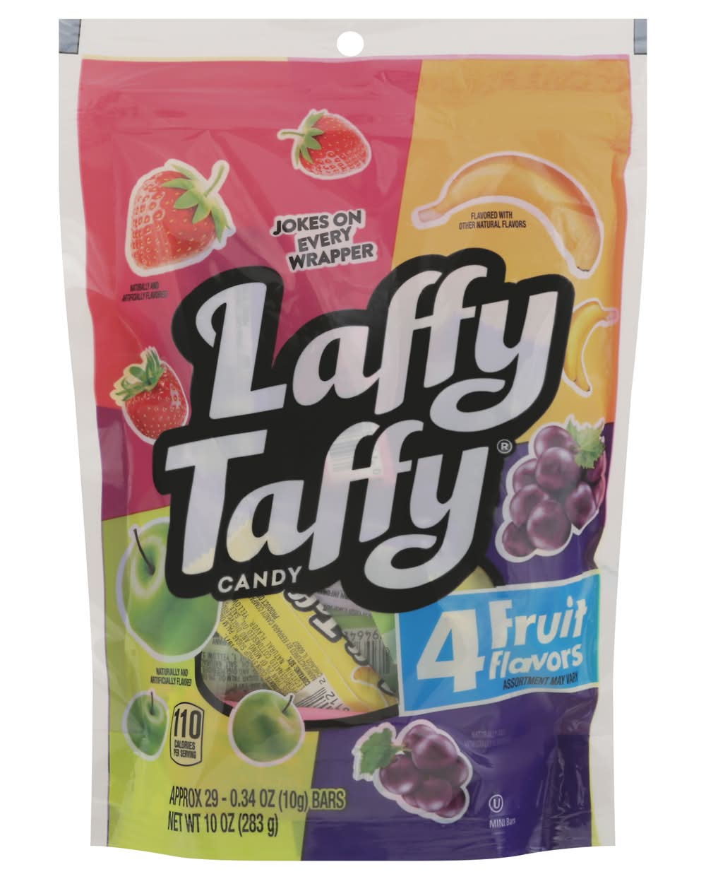 Laffy Taffy Individually Wrapped Mini Candy, Assorted (0.34 oz, 29 ct)