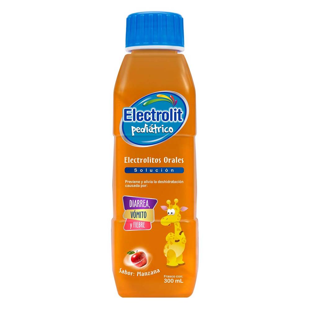 Electrolit · Suero pediátrico, manzana (300 ml)