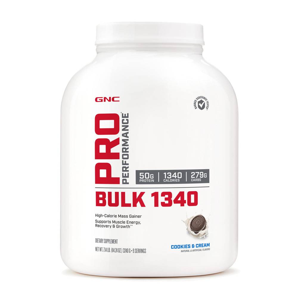 Gnc Bulk 1340-pro Performance Muscle Energy ,Recovery & Growth (cookies-cream)