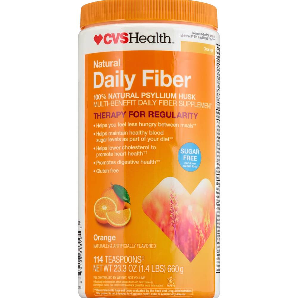 Cvs Health Natural Daily Fiber Supplement, Orange, 114 Doses